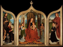 Репродукция картины "the triptych of the sedano family" художника "давід герард"