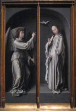 Репродукция картины "archangel gabriel and virgin annunciate" художника "давід герард"