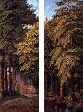 Репродукция картины "forest scene" художника "давід герард"
