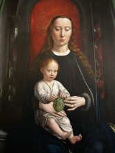 Копия картины "polyptych of cervara: center panel madonna and child enthroned" художника "давід герард"