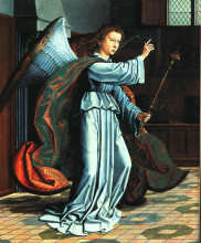 Репродукция картины "the angel of the annunciation" художника "давід герард"