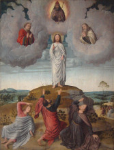 Репродукция картины "the transfiguration of christ (central panel)" художника "давід герард"