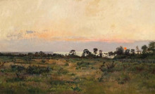 Копия картины "the french coastline at sunset" художника "дамуа пьер эммануэль"