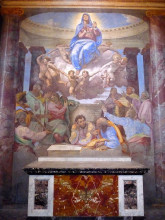 Репродукция картины "assumption of the virgin (della rovere chapel, trinita&#39; dei monti)" художника "даниеле да вольтерра"