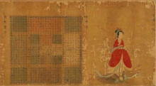 Картина "portrait of lady su hui with a palindrome in the manner of zhu shuzheng" художника "даошэн гуань"