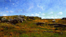 Копия картины "moorland path, cape ann, massachusetts" художника "де камп джозеф родефер"