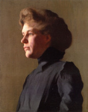 Картина "portrait of a lady" художника "де камп джозеф родефер"