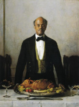 Копия картины "the steward (lewis of the porcellian)" художника "де камп джозеф родефер"