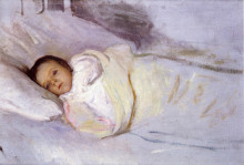 Копия картины "portrait of the artist&#39;s daughter" художника "де камп джозеф родефер"