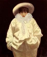 Картина "sarah bernhardt as pierrot" художника "де ниттис джузеппе"