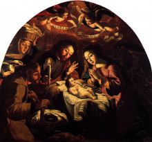 Картина "nativity of jesus" художника "де обидос хосефа"