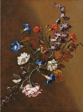 Картина "natura morta con tralcio di fiori" художника "де фьори марио"