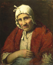 Копия картины "old jewish woman" художника "де хан мейер"