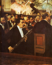 Картина "оркестр в опере" художника "дега эдгар"