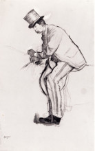 Репродукция картины "жокей-любитель" художника "дега эдгар"