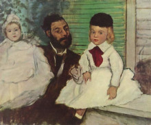Картина "граф ле пик и его сын" художника "дега эдгар"