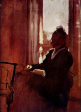 Копия картины "женщинау окна" художника "дега эдгар"