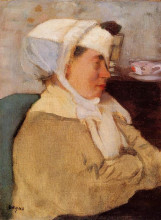 Картина "женщина с повязкой" художника "дега эдгар"