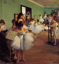 Картина "танцевальный класс" художника "дега эдгар"