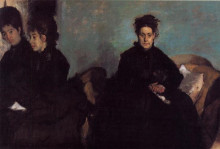 Картина "герцогиня де монтеджаси и ее дочери елена и камилла" художника "дега эдгар"