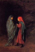Репродукция картины "данте и вергилий у входа в ад" художника "дега эдгар"