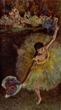 Картина "танцовщица с букетом" художника "дега эдгар"