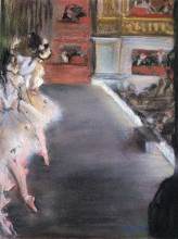 Картина "танцовщицы у станка в старой опере" художника "дега эдгар"