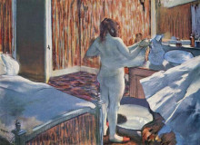 Копия картины "женщина за туалетом" художника "дега эдгар"