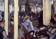 Копия картины "женщины на террасе кафе вечером" художника "дега эдгар"