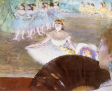 Копия картины "танцовщица с букетом" художника "дега эдгар"