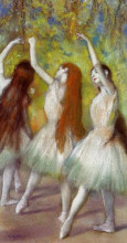 Копия картины "танцовщицы в зеленом" художника "дега эдгар"