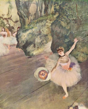 Репродукция картины "танцовщица с букетом (звезда балета)" художника "дега эдгар"
