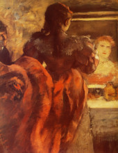 Копия картины "танцовщица в своей уборной " художника "дега эдгар"