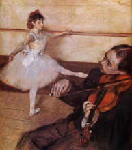 Копия картины "урок танцев" художника "дега эдгар"