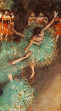Репродукция картины "зеленая танцовщица" художника "дега эдгар"
