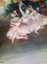 Репродукция картины "балерины" художника "дега эдгар"