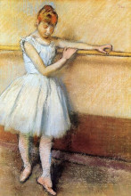 Репродукция картины "танцовщица у станка" художника "дега эдгар"