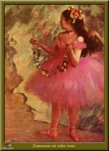 Картина "танцовщица в розовом платье" художника "дега эдгар"