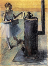 Репродукция картины "танцовщица отдыхает" художника "дега эдгар"