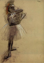 Копия картины "танцовщица с веером" художника "дега эдгар"