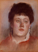Копия картины "портрет женщины" художника "дега эдгар"