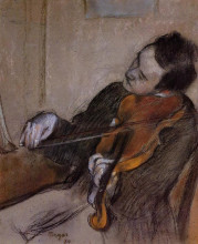 Копия картины "скрипач" художника "дега эдгар"