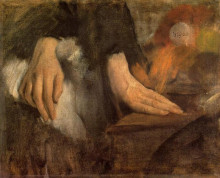 Репродукция картины "этюд рук" художника "дега эдгар"