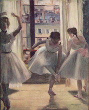 Картина "три танцовщицы репетиционном зале" художника "дега эдгар"