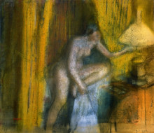 Картина "пора спать (женщина гасит лампу)" художника "дега эдгар"