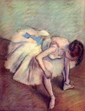 Картина "сидящая танцовщица" художника "дега эдгар"