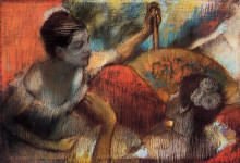 Репродукция картины "танцовщицы в ложе" художника "дега эдгар"