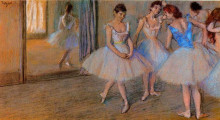 Копия картины "танцовщицы в студии" художника "дега эдгар"