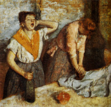 Репродукция картины "прачки гладят" художника "дега эдгар"