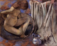 Репродукция картины "женщина в ванне" художника "дега эдгар"